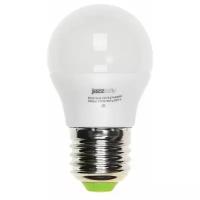 Лампа светодиодная PLED-ECO 5Вт G45 шар 4000К нейтр. бел. E27 400лм 220-240В JazzWay 1036988A