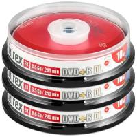 Диск DVD+R DL 8,5Gb Mirex 8x (Double Layer) cake box, упаковка 30 шт