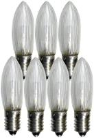 Лампочка светодиодная универсальная LED патрон E10, 10-55V (Вольт), 0.2 W(Ватта), 7 шт