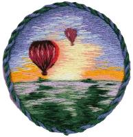 "PANNA" набор для вышивания "Живая картина" JK-2185 "Брошь. Воздушные шары"