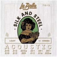 LA BELLA 710-12L Струны для 12 струнной акустической гитары