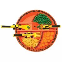 Тарелка Constructive Eating "Строительная серия", цвет оранжевый