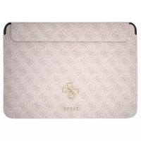 Guess для ноутбуков 13" чехол Sleeve 4G with Big metal logo Pink