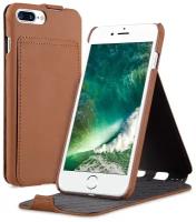 Кожаный чехол флип Melkco для Apple iPhone 7 Plus/ 8 Plus - Jacka Stand Type, коричневый