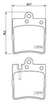 Колодки торм. для а/м Mercedes C (W203) (00-) диск. зад. (PF 4072), TRIALLI PF4072