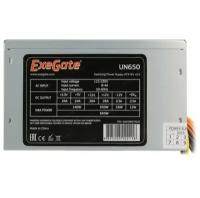 Блок питания 650W Exegate UN650, ATX, 12cm fan, 24p+4p, 6/8p PCI-E, 3*SATA, 2*IDE, FDD