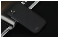 Задняя панель-крышка-накладка MyPads из тончайшего пластика на HTC Desire V T328w черная