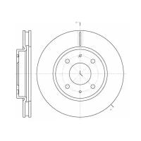 Тормозной диск передний Remsa 689010 для Mitsubishi Galant VI, Lancer VII