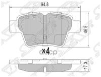 ST425322 SAT Колодки тормозные зад CITROEN/PEUGOET 307/408/GEELY EMGRAND