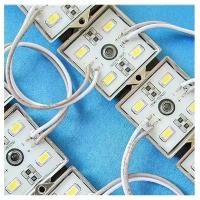 LED модуль 12 вольт 5630 4 led белый, IP65. 20 штук (модулей)