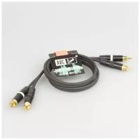 Кабель аудио 2xRCA - 2xRCA AVC Link CABLE-900/1.0 black 1.0m