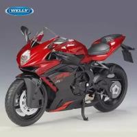 Мотоцикл модель коллекционная WELLY 1:18 MV Agusta F3RR, красный