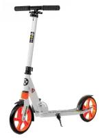 Детский 2-колесный городской самокат Urban Scooter City Riding 200, белый/оранжевый
