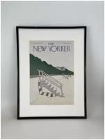 Постер из оригинальной обложки журнала The New Yorker из 1979 года в раме