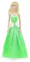 Бальное платье для Барби - "Зеленое яблочко"