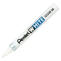 Маркер промышленный быстросохнущий PENTEL WHITE 100W (белый 3,9 мм)