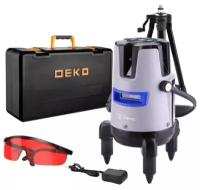 Уровень лазерный Deko LL57 PRO SET 2 PREMIUM самовыравнивающийся, со штативом (5 линий, красный луч)