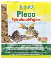 Корм для крупных растительноядных донных рыб Tetra Pleco Spirulina Wafers 15г