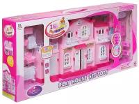 Junfa toys кукольный дом Мой новый дом WK-15509, розовый