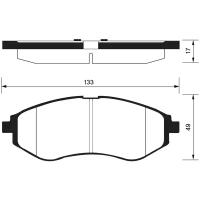 SANGSIN колодки тормозные дисковые ПЕР К-Т SP1158