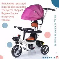 Велосипед детский трехколесный Babyhit Kidway LT, цвет фиолетовый