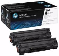 Картридж HP CB436AF, 2000 стр, черный