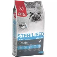 BLITZ CLASSIC ADULT CAT STERILISED CHICKEN для взрослых кастрированных котов и стерилизованных кошек с курицей (2 кг)