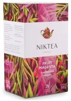 Чай Nikteа Fruit Magenta/ Фрут Маджента, напиток чайный ароматизированный с ароматом малины пакетированный, 25 п х 2 гр