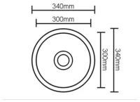 мойка кухонная врезная из нержавеющей стали круглая SINKLIGHT 380 0.6/150 1P глянец