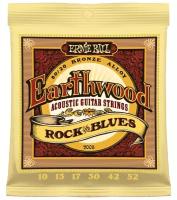 Ernie Ball 2008 струны для акуст.гитары 80/20 Earthwood Rock&Blues (10-13-17-30-42-52)