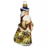 Ариель Стеклянная елочная игрушка Дама 11 см, подвеска 775-Ариэль