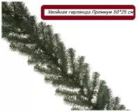 Хвойная гирлянда Премиум 50*25 см