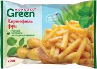 Картофель фри Морозко Green резаный быстрозамороженный