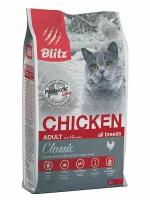 Сухой корм для кошек Blitz Classic Adult Cats Chicken с курицей, 2 кг