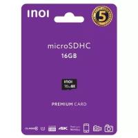 Карта памяти INOI MicroSD 16GB U1 C10 16 Гб Черный