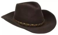 Шляпа STETSON, размер 59, коричневый