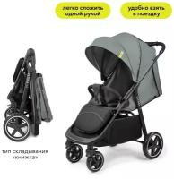 Коляска прогулочная Happy Baby Ultima V2 X4, 4 колеса, съемный бампер, grey