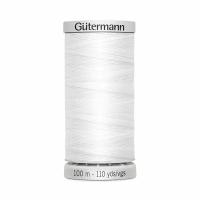 Нить Gutermann Extra Strong 40/100 м суперкрепкая, 100% полиэстер, цвет 800 белый