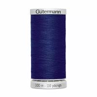 Нить Gutermann Extra Strong 40/100 м суперкрепкая, 100% полиэстер, цвет 339 темно-синий