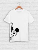 Футболка унисекс Printech "Микки Маус/Mickey Mouse/Минни Маус/Любовь" Белая 2XL FU-GB19P13/WH-2XL