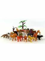 Набор фигурок диких животных Африки "Зоопарк", ферма из 53 предметов