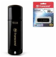 Флеш-диск 16 GB, комплект 5 шт., TRANSCEND Jet Flash 350, USB 2.0, черный, TS16GJF350