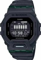 Наручные часы CASIO G-Shock GBD-200UU-1, черный, зеленый