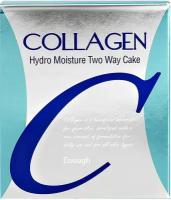 Пудра компактная для лица ENOUGH COLLAGEN HYDRO MOISTURE TWO-WAY CAKE SPF25 PA++ со сменным блоком тон 13