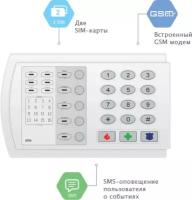 Охранная контрольная панель Контакт GSM-9N