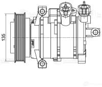 Компрессор кондиц. для а/м jeep grand cherokee iv (wk2) (10-) 3.0d (lсac 0302) Luzar LCAC0302