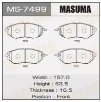 Колодки дисковые Masuma, MS7499 MASUMA MS-7499