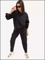 Рубашка женская летняя льняная, размер 42, цвет черный, бренд Klim, 100% лен