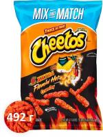 Кукурузные чипсы Cheetos Crunchy XXTRA Flamin' Hot 1 шт. 492.5 г США