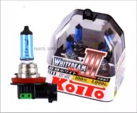 KOITO P0750W Лампа высокотемпературная Koito Whitebeam H11 12V 55W (100W) 4000K (комплект 2 шт.)